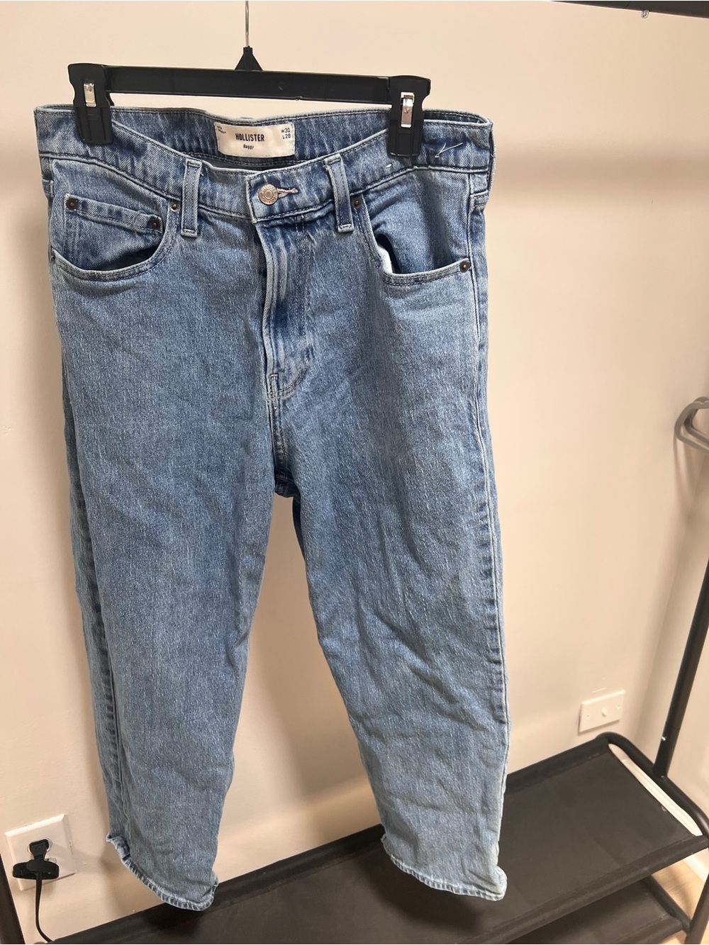 Hollister Light Wash Relaxed Straight Jeans